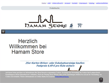 Tablet Screenshot of hamam-store.de